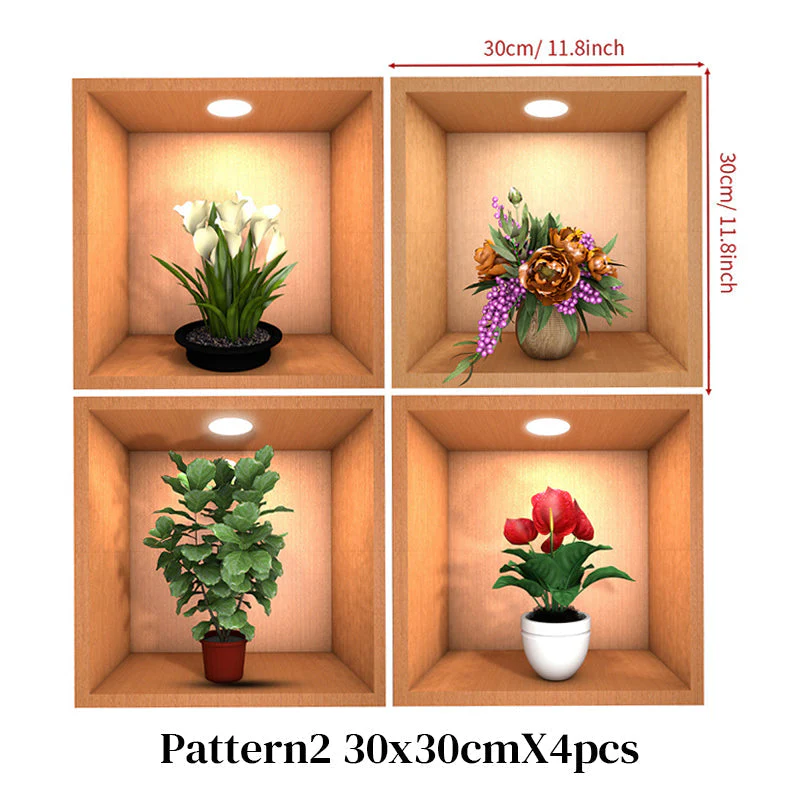 Potted Decorative Painting Wall Stickers - Image 15