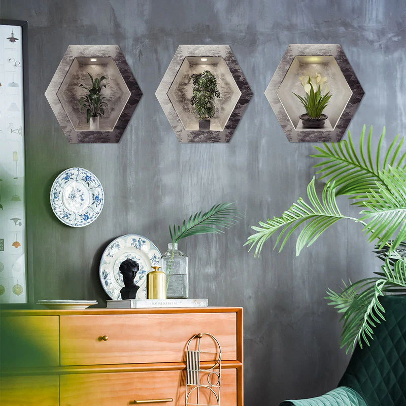 Potted Decorative Painting Wall Stickers - Image 5