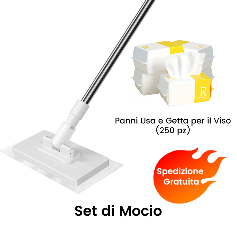 Scopa Catturapolvere Usa e Getta con 4 Panni Riutilizzabili - Image 12