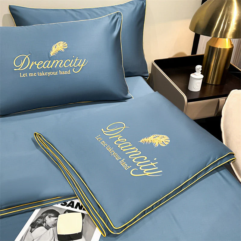 💖 Saldi imperdibili - 50% di sconto💖 ❄️ Set da letto estivo in seta ghiacciata, quattro pezzi🛏️ - Image 6
