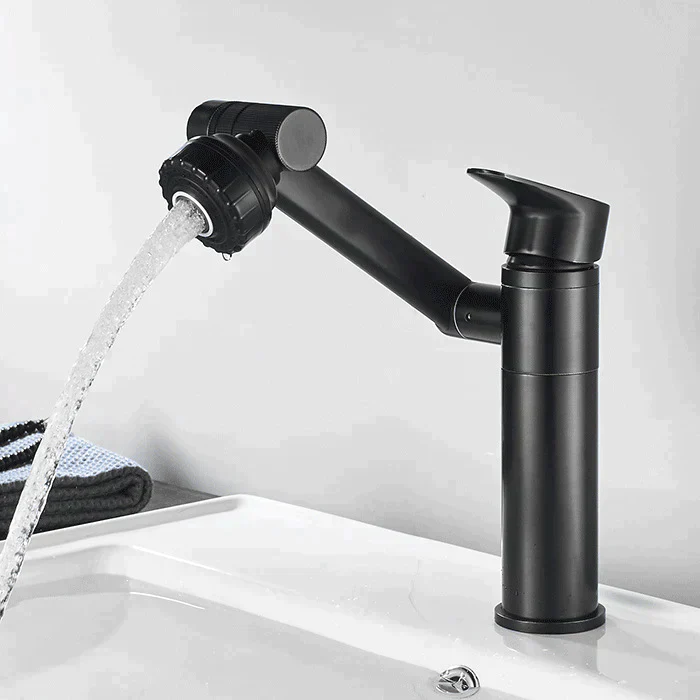🔥SPEDIZIONE GRATUITA🔥 Rubinetto per lavabo girevole universale con rubinetto acqua calda e fredda monoforo - Image 10