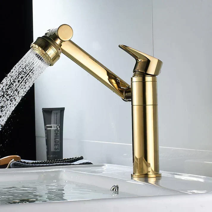 🔥SPEDIZIONE GRATUITA🔥 Rubinetto per lavabo girevole universale con rubinetto acqua calda e fredda monoforo - Image 11