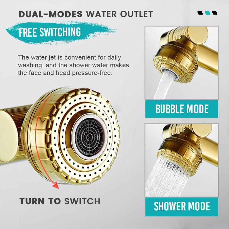 🔥SPEDIZIONE GRATUITA🔥 Rubinetto per lavabo girevole universale con rubinetto acqua calda e fredda monoforo - Image 7
