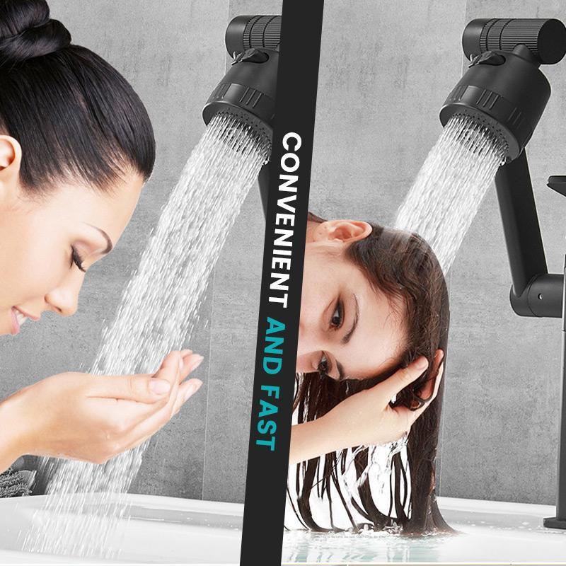 🔥SPEDIZIONE GRATUITA🔥 Rubinetto per lavabo girevole universale con rubinetto acqua calda e fredda monoforo - Image 8