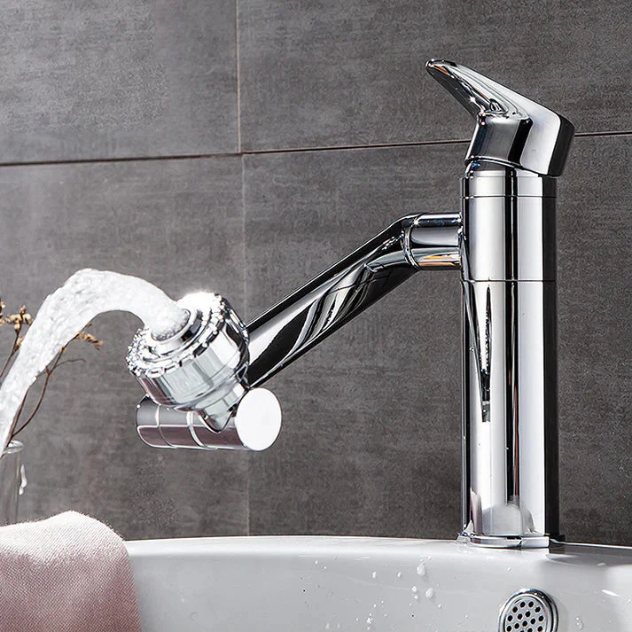 🔥SPEDIZIONE GRATUITA🔥 Rubinetto per lavabo girevole universale con rubinetto acqua calda e fredda monoforo - Image 9