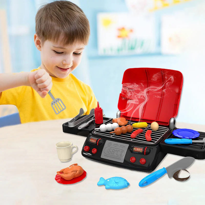 Set da gioco simulato con fornello per barbecue con getto d'acqua per bambini - Image 2