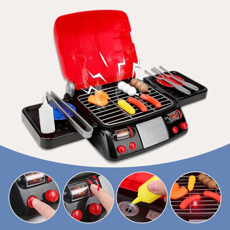 Set da gioco simulato con fornello per barbecue con getto d'acqua per bambini - Image 4