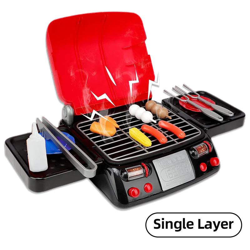 Set da gioco simulato con fornello per barbecue con getto d'acqua per bambini - Image 9