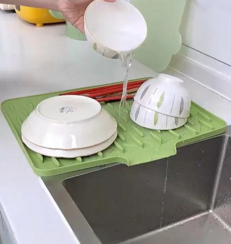💥 Salva piano di lavoro in silicone no-spill - Tappetino termoresistente e antiscivolo per asciugare senza sgocciolare💥 - Image 10