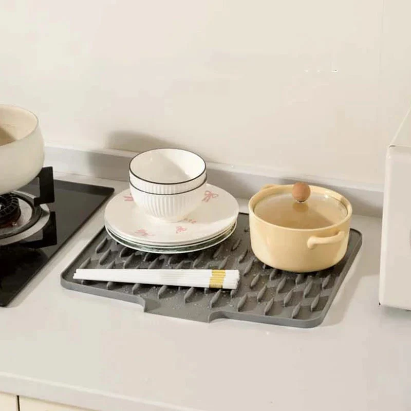 💥 Salva piano di lavoro in silicone no-spill - Tappetino termoresistente e antiscivolo per asciugare senza sgocciolare💥 - Image 3