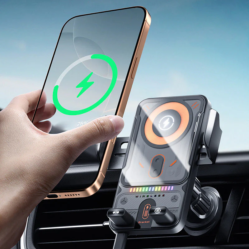🔥SALDI CALDI 50% DI SCONTO🎁⚡Più di 50.000 venduti! 📱Supporto auto 2-in-1 ruotabile per telefoni cellulari e caricatore wireless⚡ - Image 10