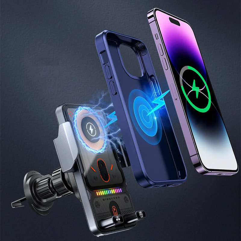 🔥SALDI CALDI 50% DI SCONTO🎁⚡Più di 50.000 venduti! 📱Supporto auto 2-in-1 ruotabile per telefoni cellulari e caricatore wireless⚡ - Image 17