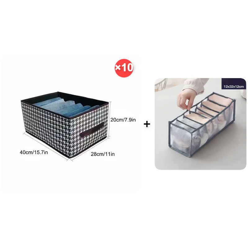 🎁ULTIMO GIORNO ACQUISTA 2 E NE OTTIENI 1 GRATIS!!⏳Organizer pieghevole per jeans da riporre nell'armadio - Image 18