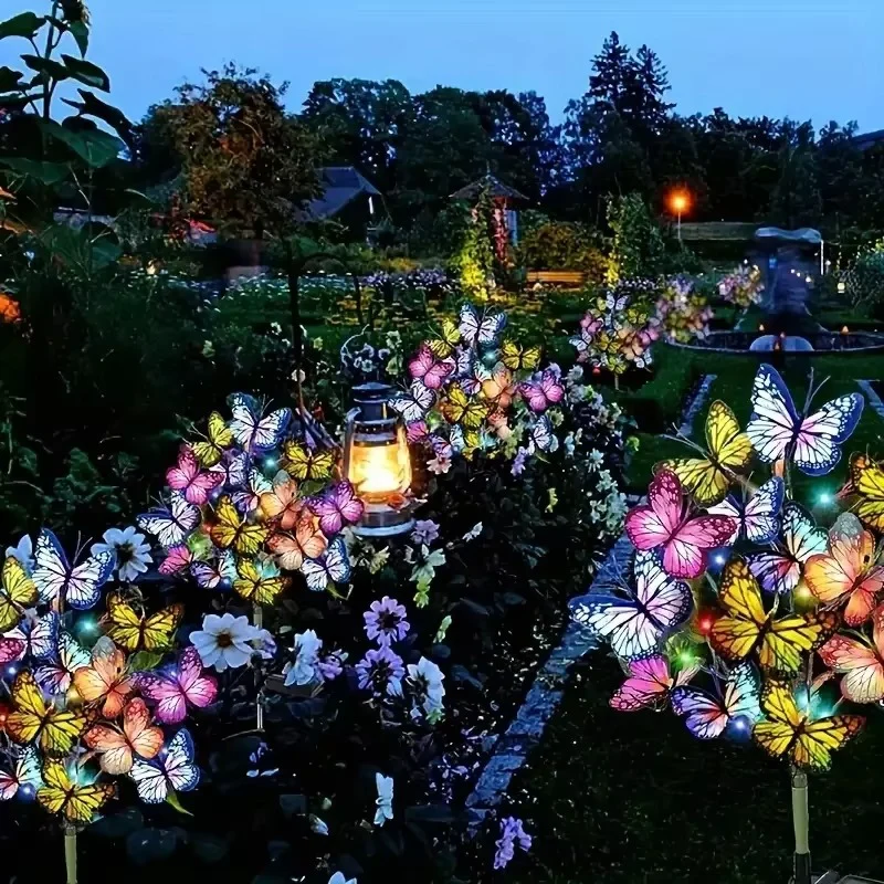 Luci Solari da Giardino a Forma di Farfalla - Image 3