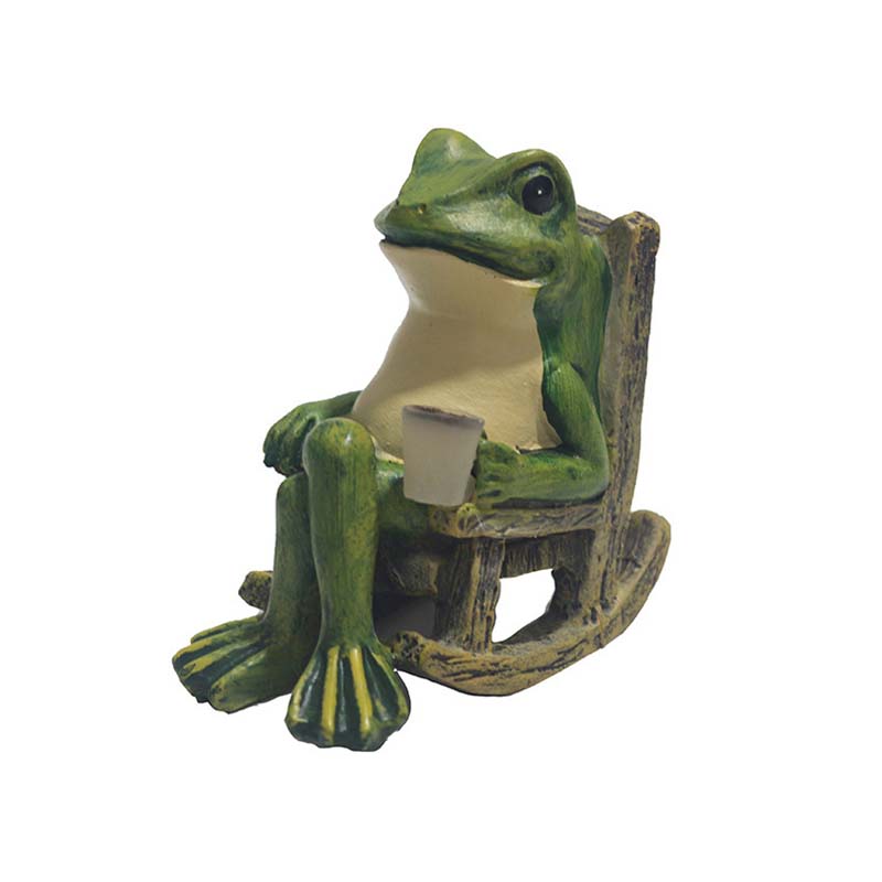 💯2026 Saldi Speciali🐸Ornamento a forma di rana su sedia a dondolo alimentato ad energia solare🍃 - Image 9