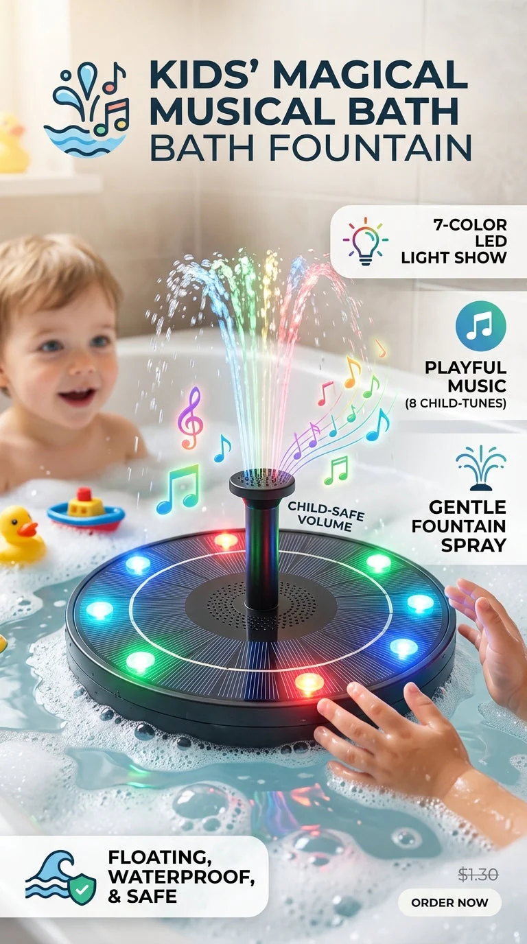 🎵 Giocattolo fontana musicale da bagno
