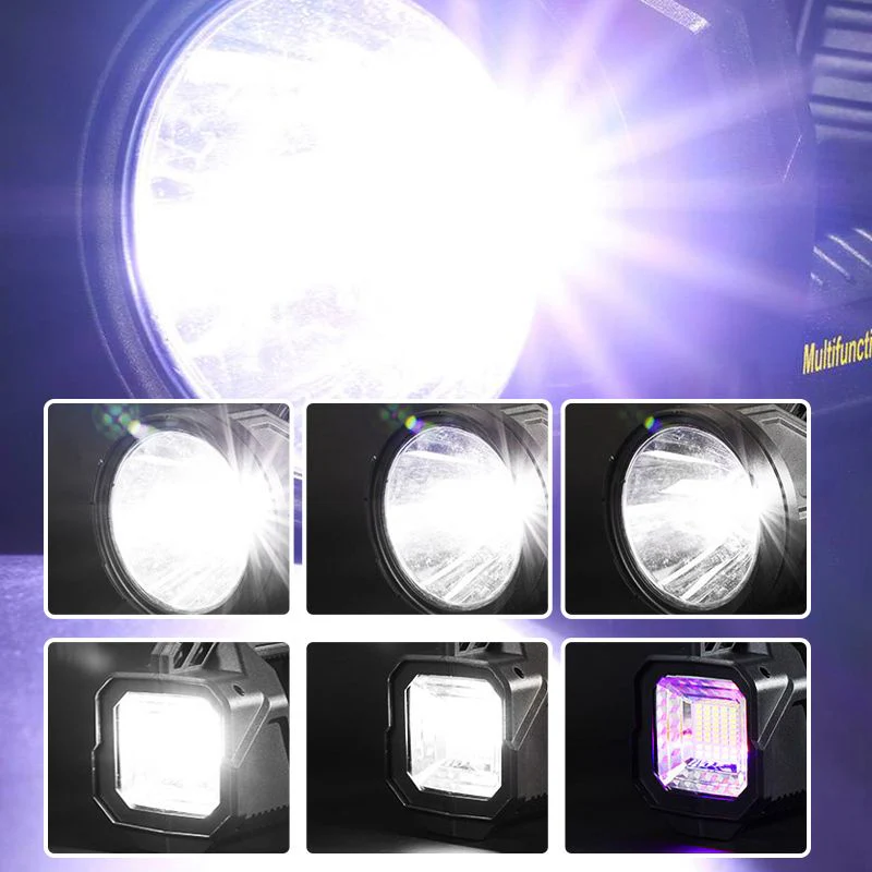 Torcia portatile super luminosa con faretto a doppia testa - Image 4
