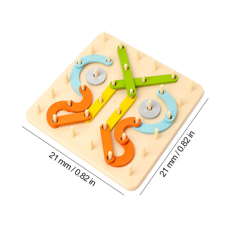 Puzzle Montessori con pannello forato 🎅Idea regalo di Natale!🎁Spedizione gratu - Image 14