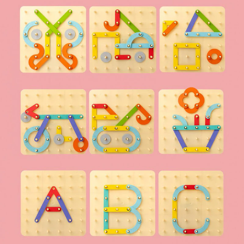 Puzzle Montessori con pannello forato 🎅Idea regalo di Natale!🎁Spedizione gratu - Image 6