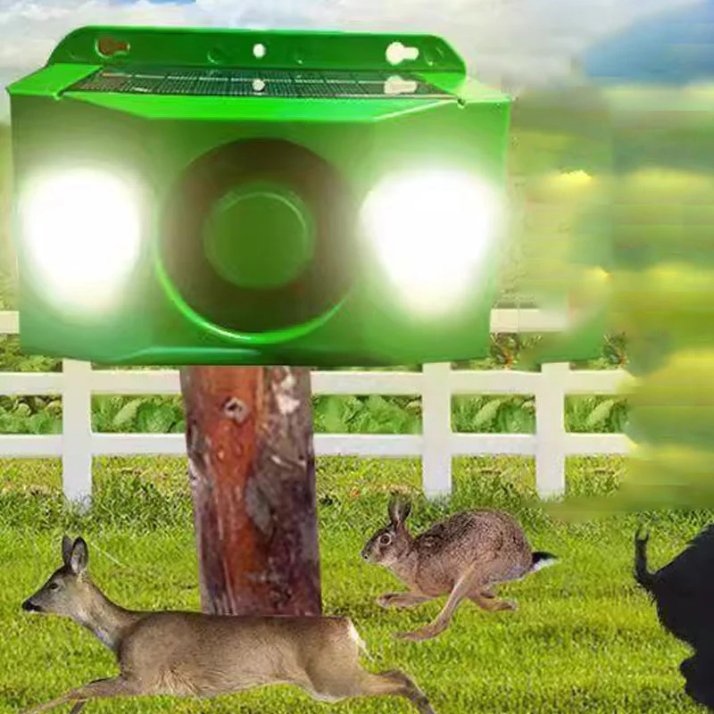 Luci di avvertimento solari repellenti per animali che fanno un forte rumore - Image 8