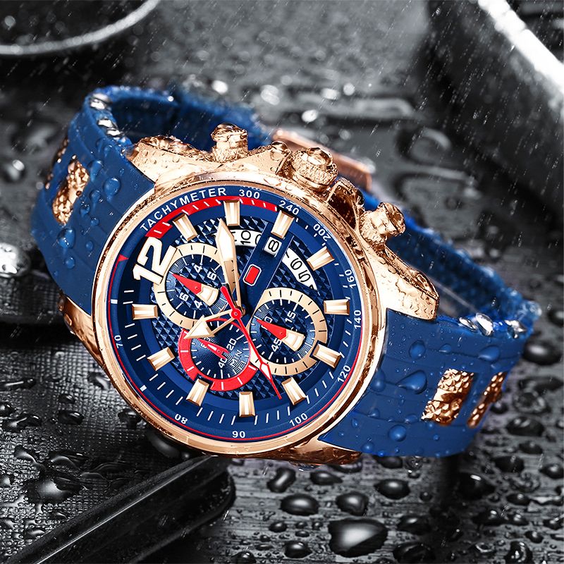 Orologio sportivo alla moda impermeabile da uomo con luminoso - Image 3