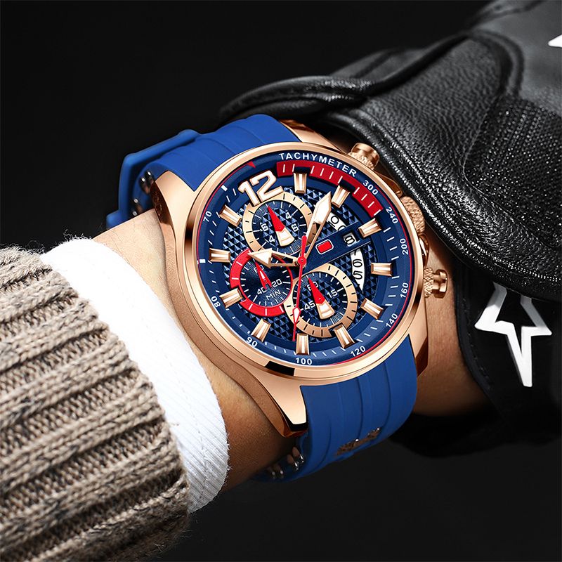 Orologio sportivo alla moda impermeabile da uomo con luminoso - Image 4