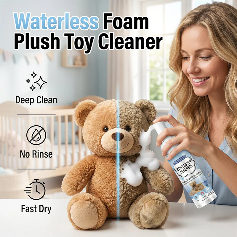 Detergente schiumogeno senza acqua per peluche
