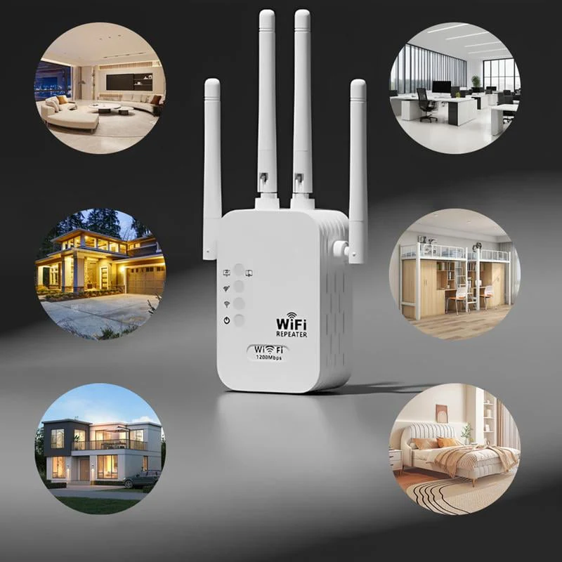 🎁Ultimo giorno: sconto del 49%! 🔥 Amplificatore Wi-Fi 2025 – 1200 Mbit/s, dual band (5 GHz / 2,4 GHz) 📶 Amplificazione massima del segnale – connessione stabile in tutta la casa! - Image 3