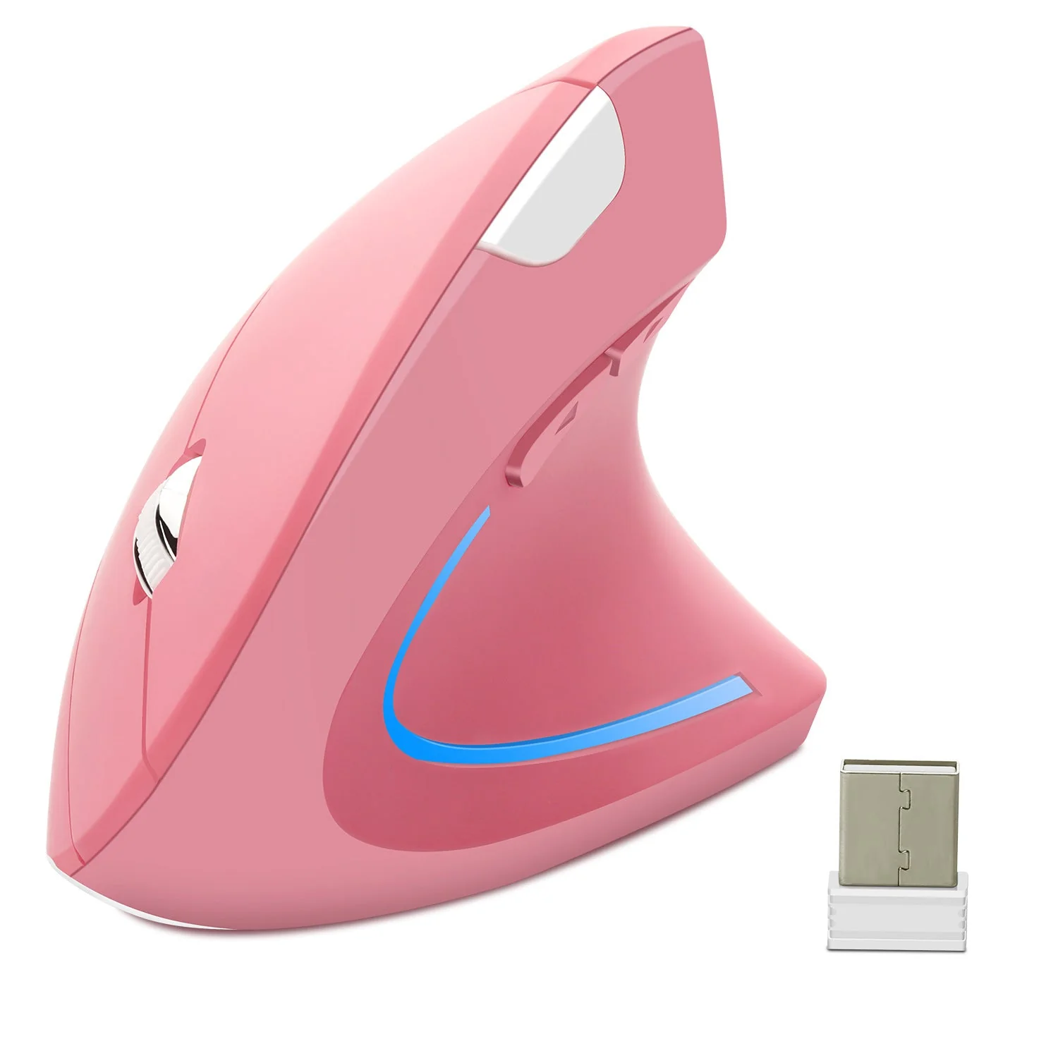 Mouse ottico verticale ergonomico ricaricabile USB wireless - Image 15