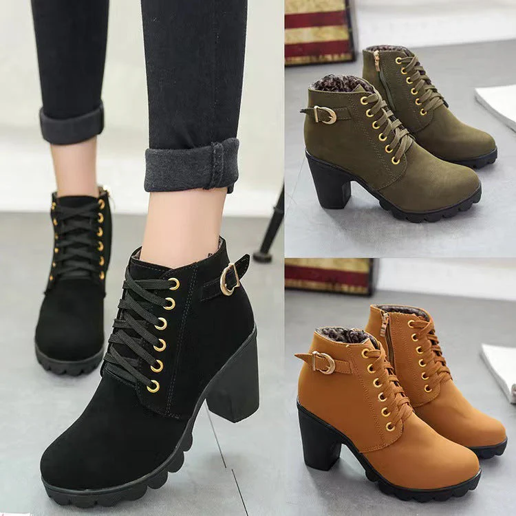 Stivali da donna con tacco grosso🍂Nuovi arrivi autunnali - 57% di sconto