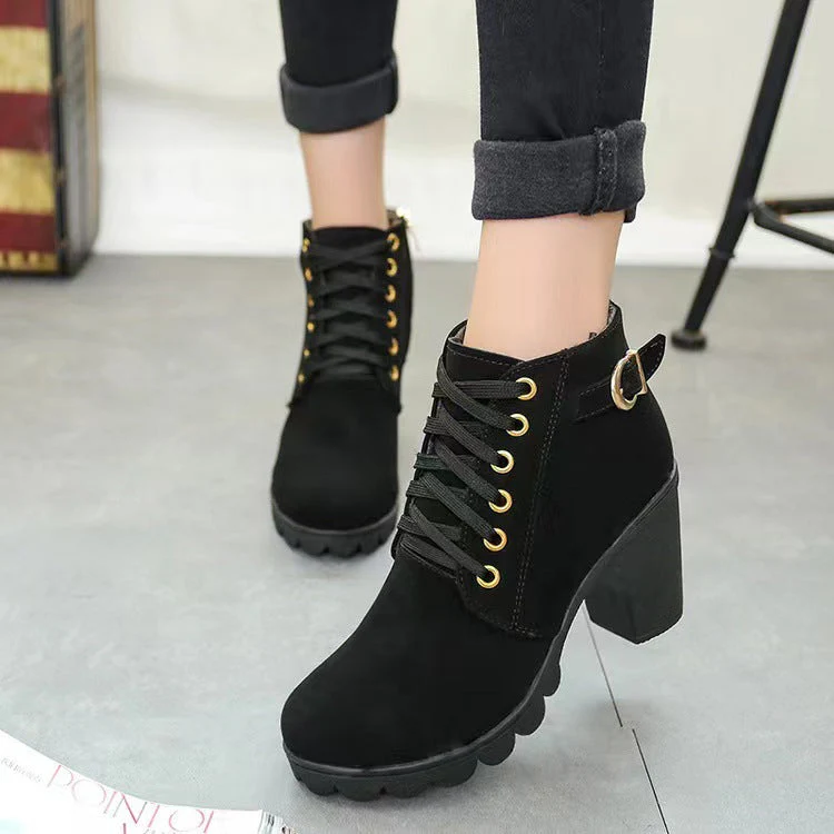 Stivali da donna con tacco grosso🍂Nuovi arrivi autunnali - 57% di sconto - Image 2