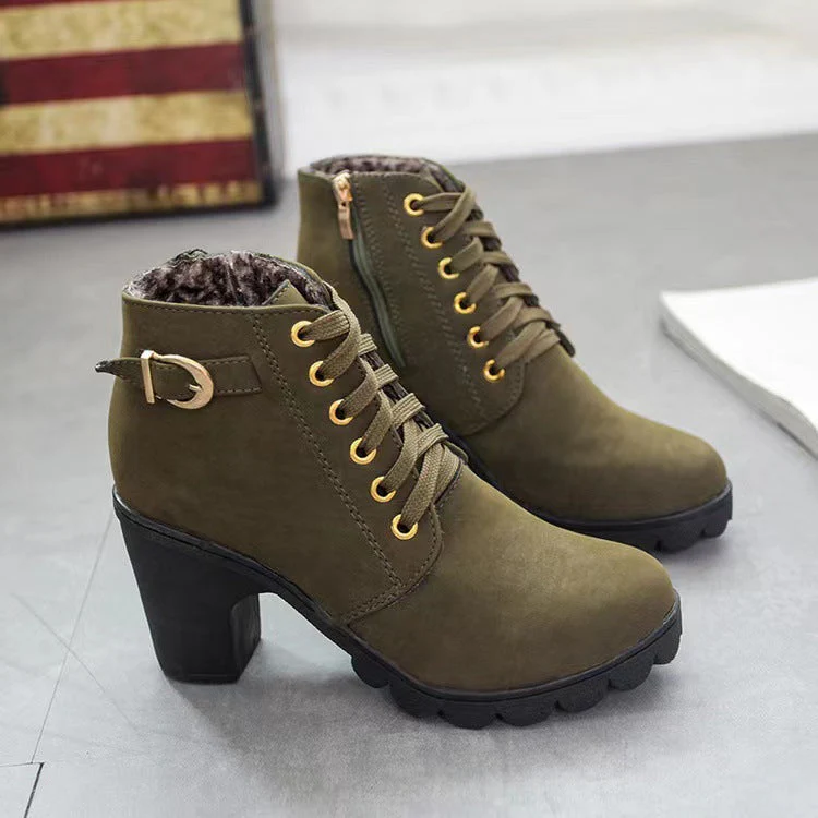 Stivali da donna con tacco grosso🍂Nuovi arrivi autunnali - 57% di sconto - Image 3