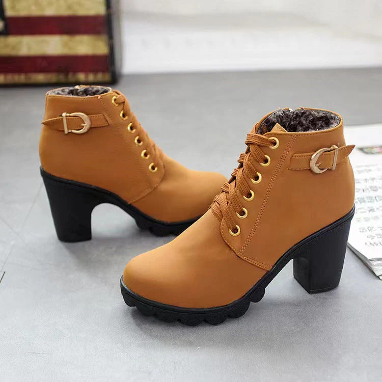 Stivali da donna con tacco grosso🍂Nuovi arrivi autunnali - 57% di sconto - Image 4