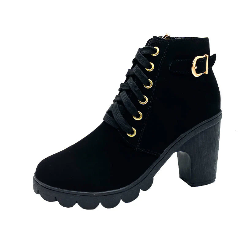 Stivali da donna con tacco grosso🍂Nuovi arrivi autunnali - 57% di sconto - Image 5
