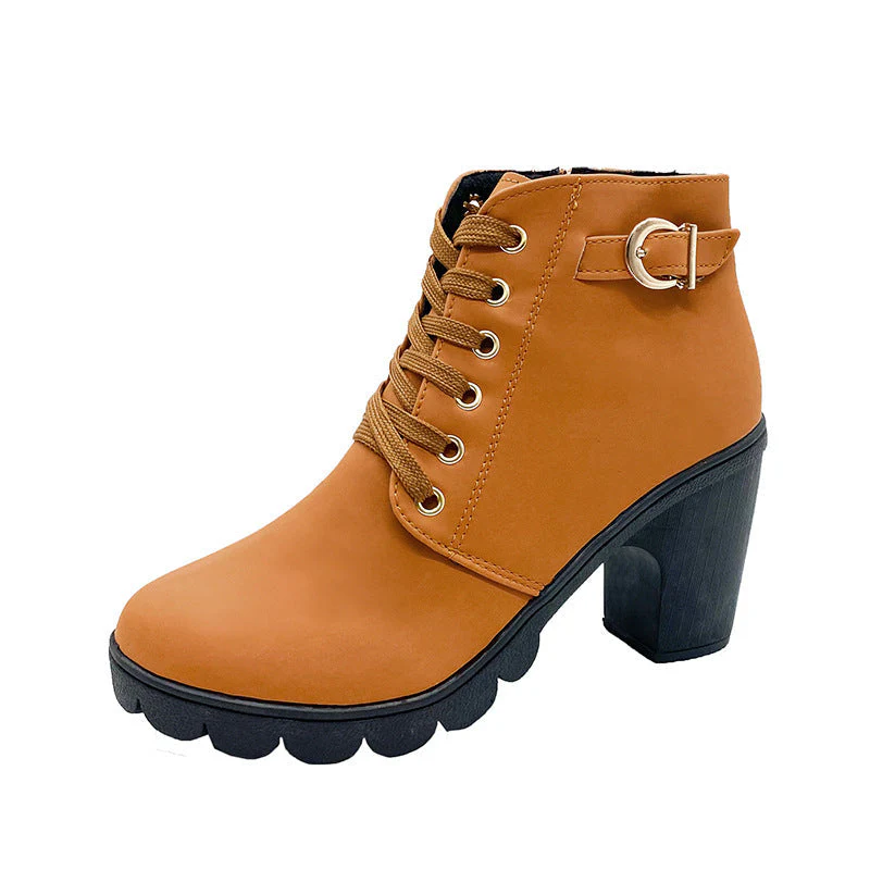 Stivali da donna con tacco grosso🍂Nuovi arrivi autunnali - 57% di sconto - Image 6