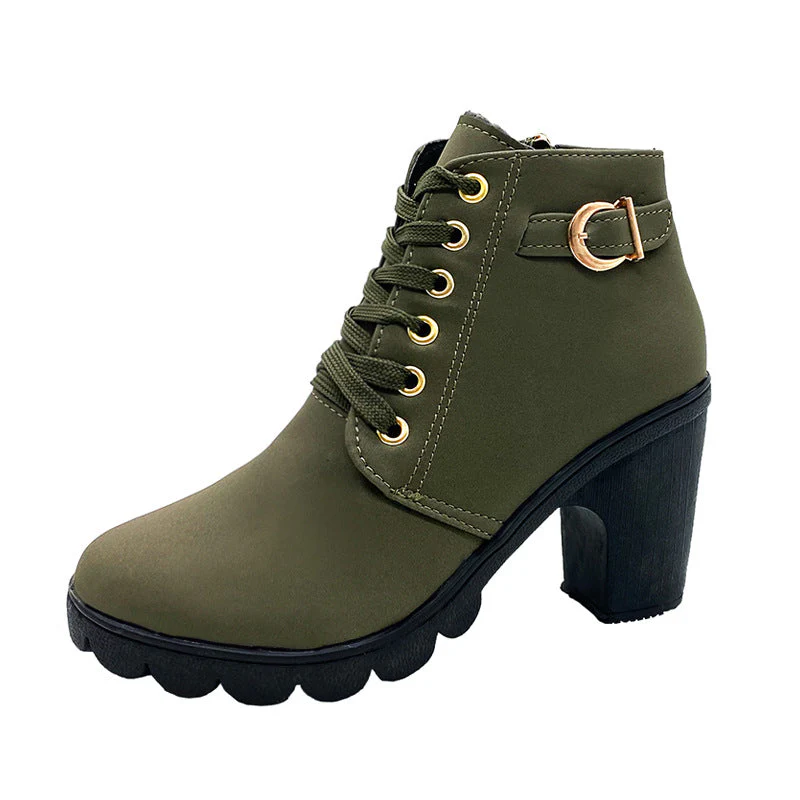Stivali da donna con tacco grosso🍂Nuovi arrivi autunnali - 57% di sconto - Image 7