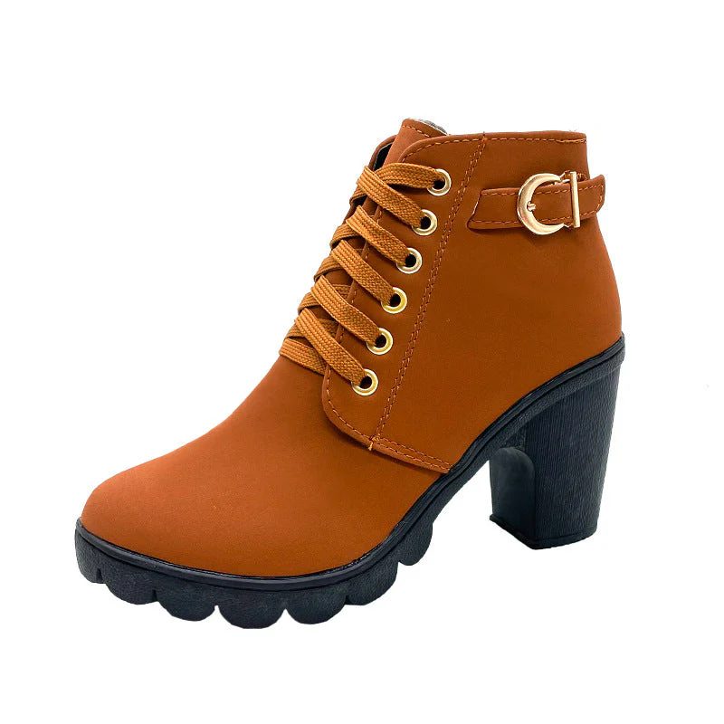 Stivali da donna con tacco grosso🍂Nuovi arrivi autunnali - 57% di sconto - Image 8