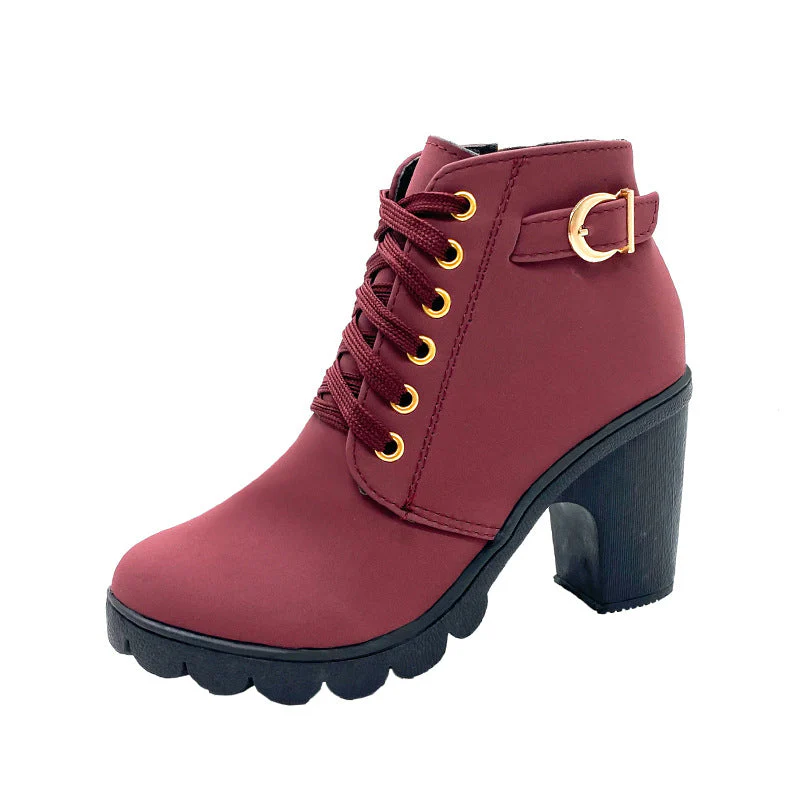 Stivali da donna con tacco grosso🍂Nuovi arrivi autunnali - 57% di sconto - Image 9
