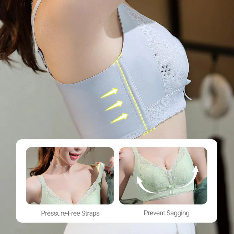 Reggiseno Minimizer in pizzo traspirante senza ferretto da donna - Image 6