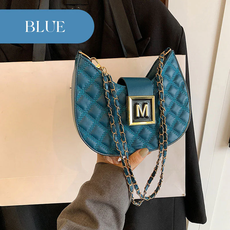 Borsa a tracolla a catena da donna con design a gnocchetti trapuntato - Image 12