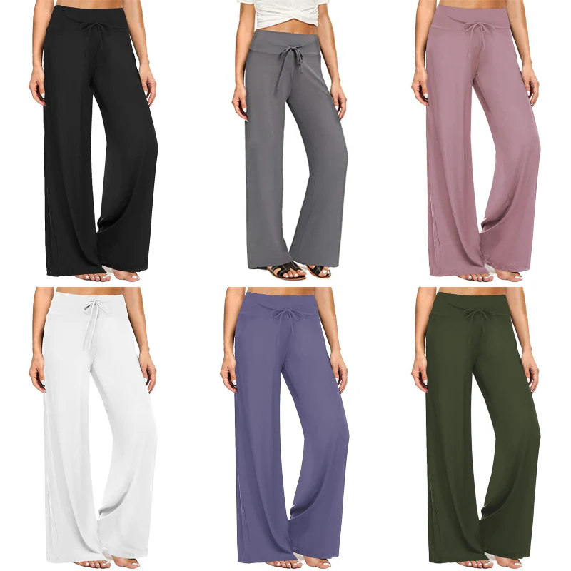 Pantaloni lunghi casual morbidi da donna - Image 7