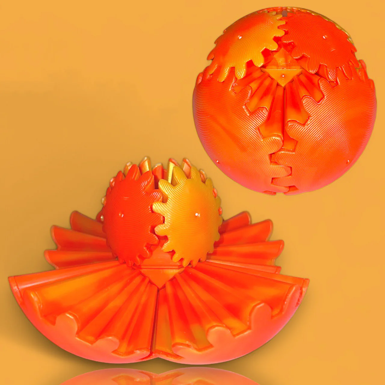 3D-Geprinte versnellingsbal - De Steampunk Wervelende Wonder Fidget - Image 11