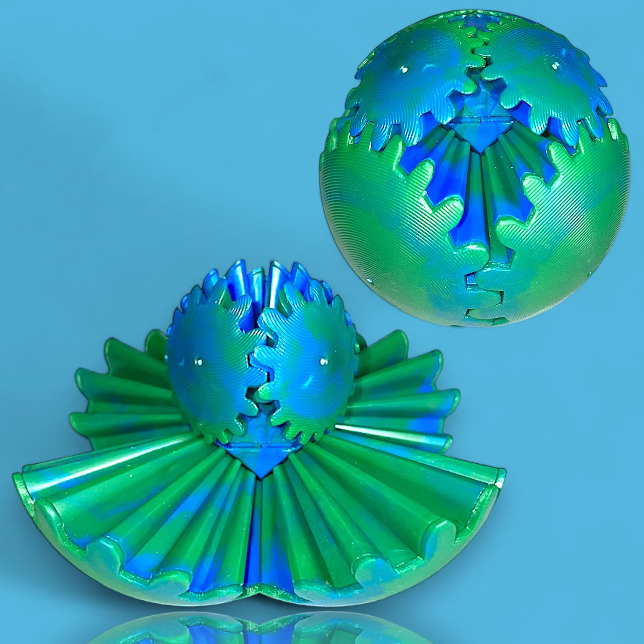 3D-Geprinte versnellingsbal - De Steampunk Wervelende Wonder Fidget - Image 12