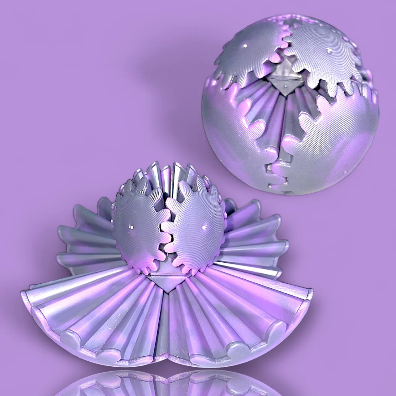 3D-Geprinte versnellingsbal - De Steampunk Wervelende Wonder Fidget - Image 13