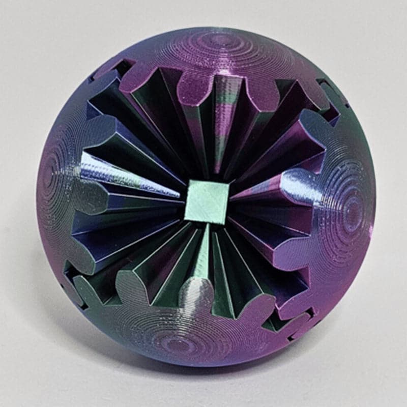 3D-Geprinte versnellingsbal - De Steampunk Wervelende Wonder Fidget - Image 3