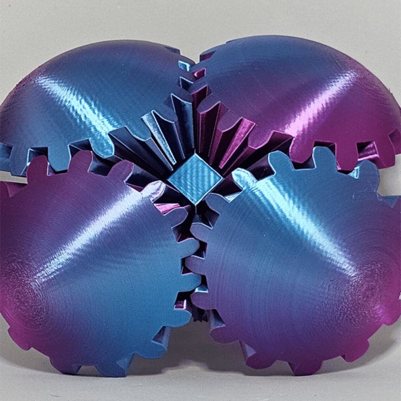 3D-Geprinte versnellingsbal - De Steampunk Wervelende Wonder Fidget - Image 4
