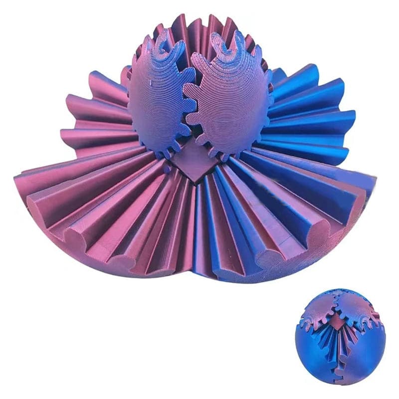 3D-Geprinte versnellingsbal - De Steampunk Wervelende Wonder Fidget - Image 9