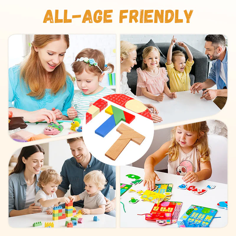 🔥Ultimo giorno Acquista 1 e ricevi 1 gratis🌷Giocattolo educativo in legno a forma di T - Image 7