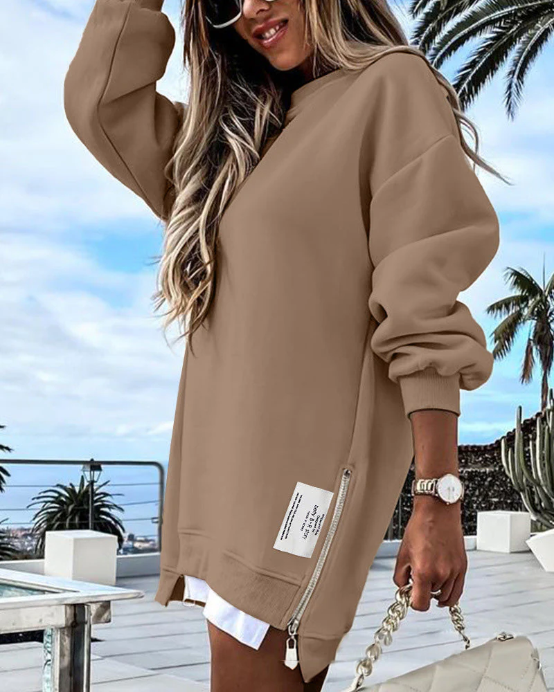 🔥 Promozione calda 49% di sconto 🔥 Maglietta a manica lunga con cerniera casual - Image 17