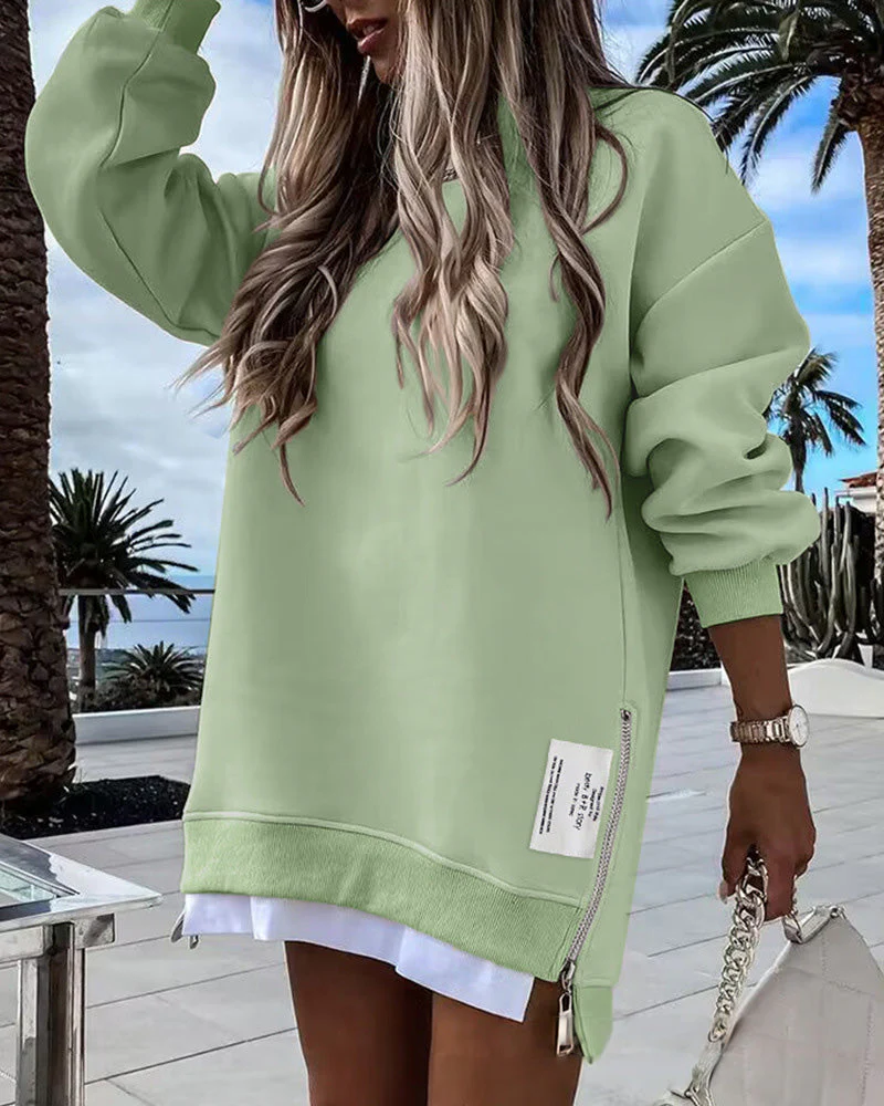 🔥 Promozione calda 49% di sconto 🔥 Maglietta a manica lunga con cerniera casual - Image 20